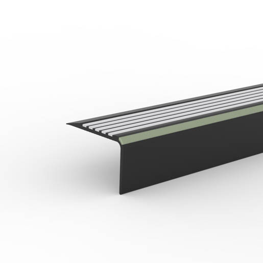 Döllken TKNG A 65 0110 schwarz 2,50m Treppenkante hellgraue Rille